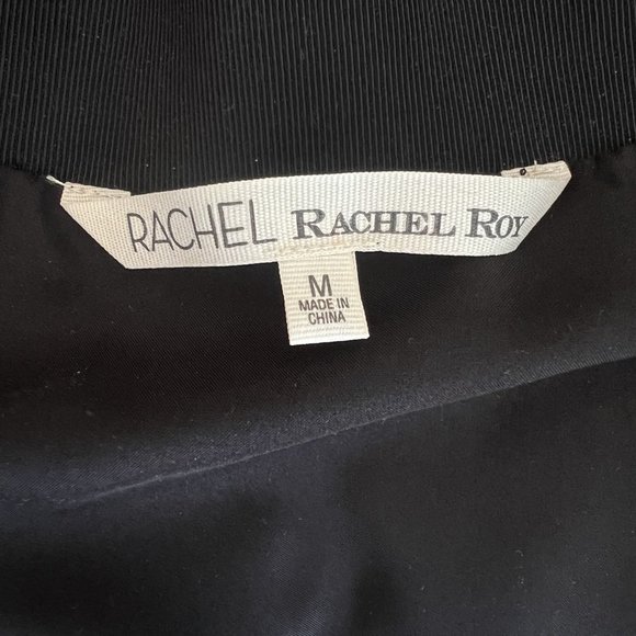 NEW! Rachel Roy Accordion Pleated Chiffon Mini Skirt Black, Size M - Picture 6 of 9